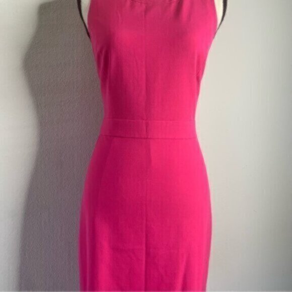 NWT J. Crew Fuchsia Sleeveless Bodycon Sheath Office Dress - Picture 8 of 13